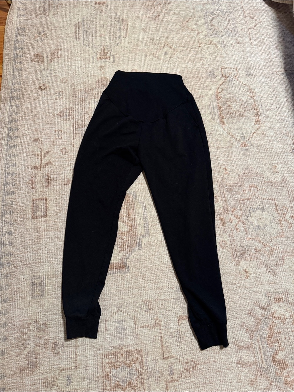 H&M High-Rise Black Maternity Jogger Pants